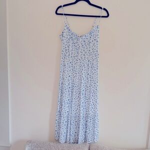 Floral Blue and White Women's Dress